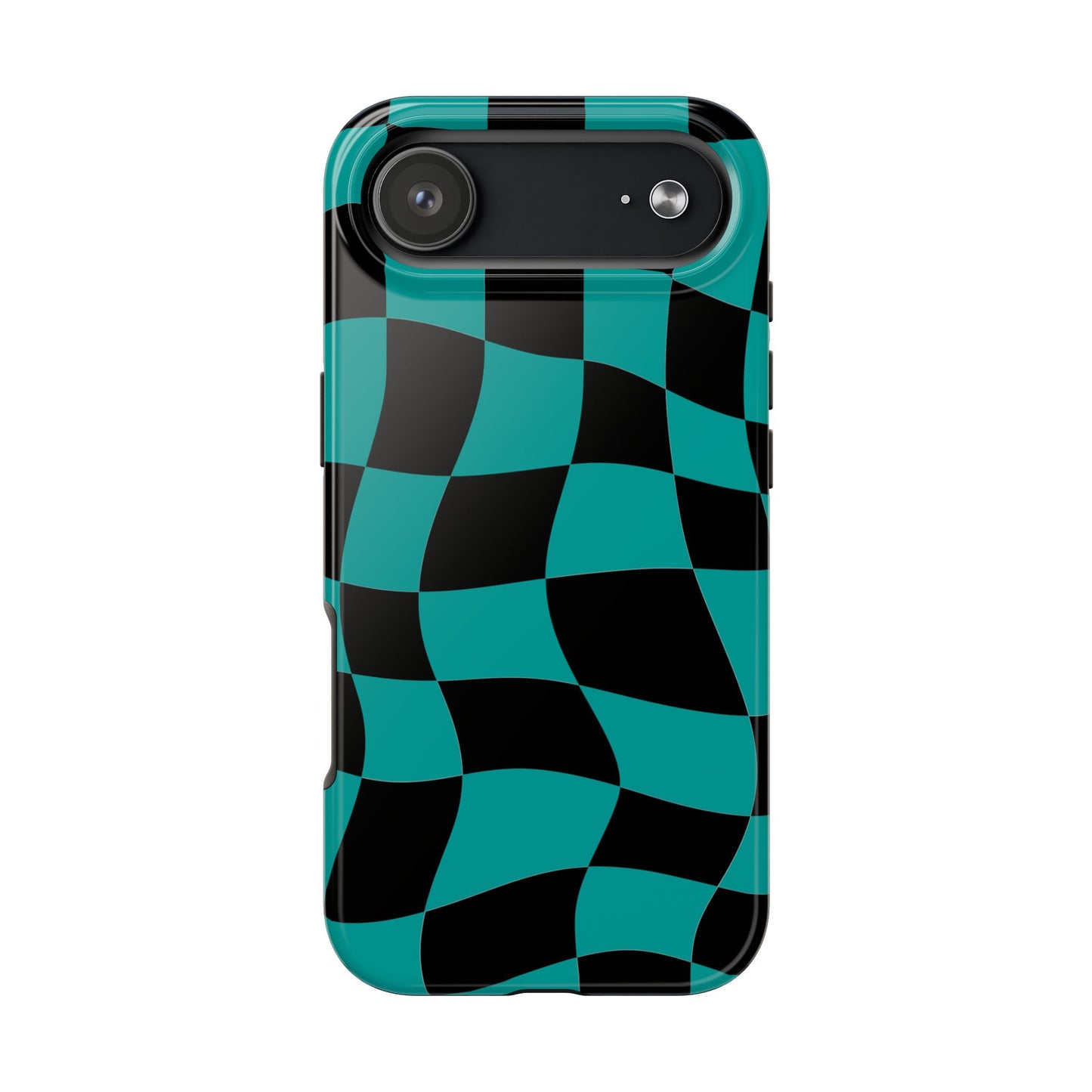Mercedes Teal - Checkered Flag Phone Case