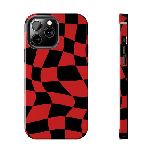 Haas Red - Checkered Flag Phone Case