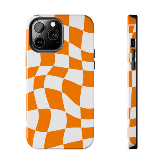 McLaren Orange - Checkered Flag Phone Case