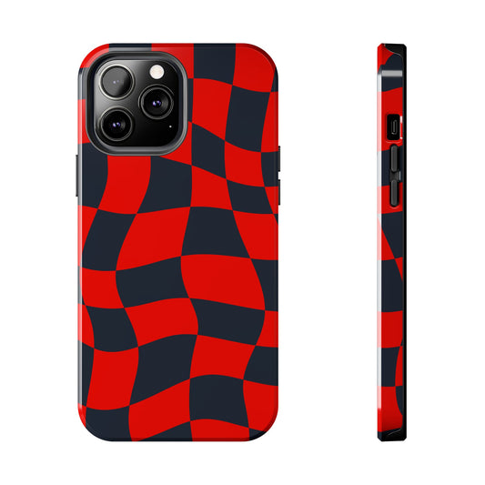 RedBull Crimson - Checkered Flag Phone Case