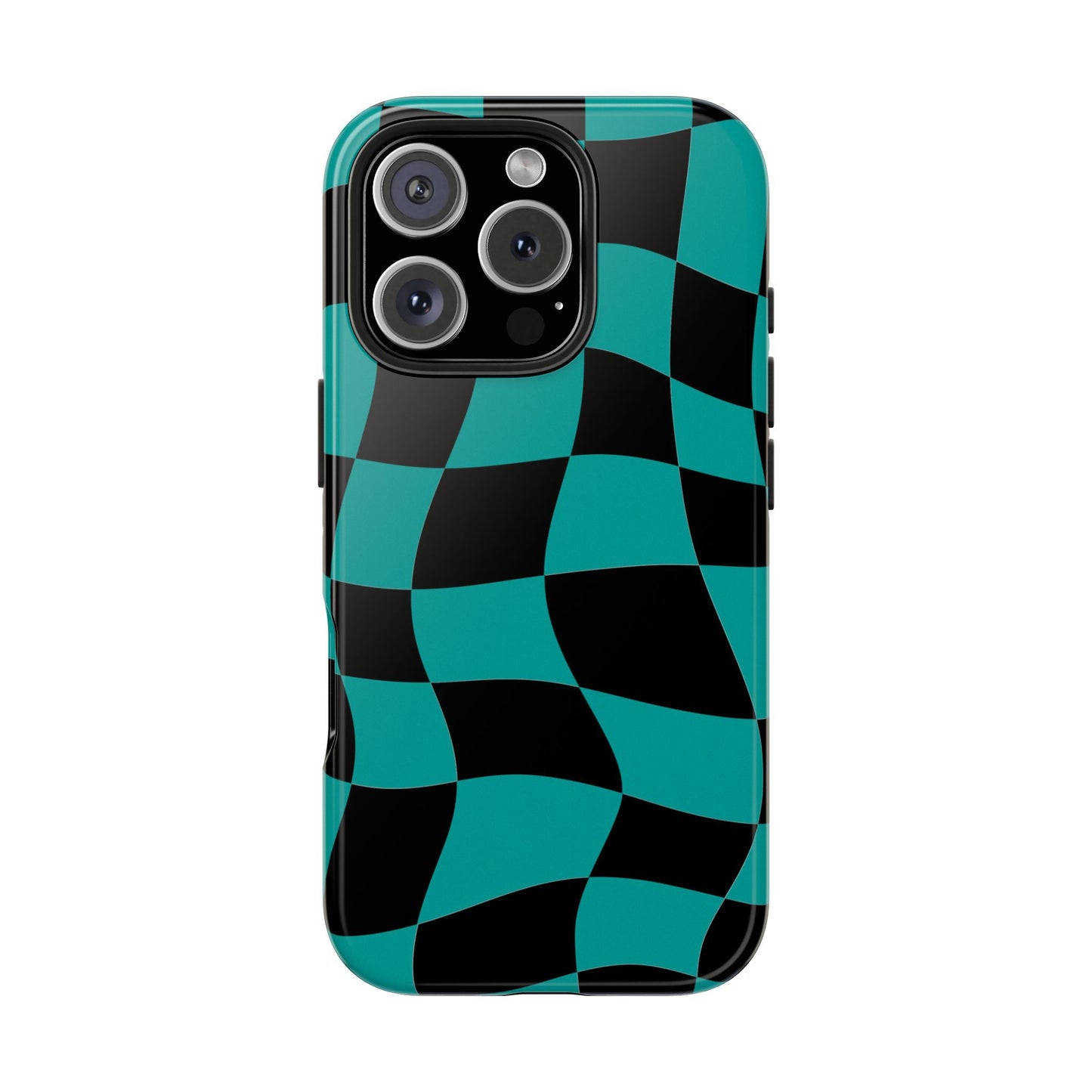 Mercedes Teal - Checkered Flag Phone Case