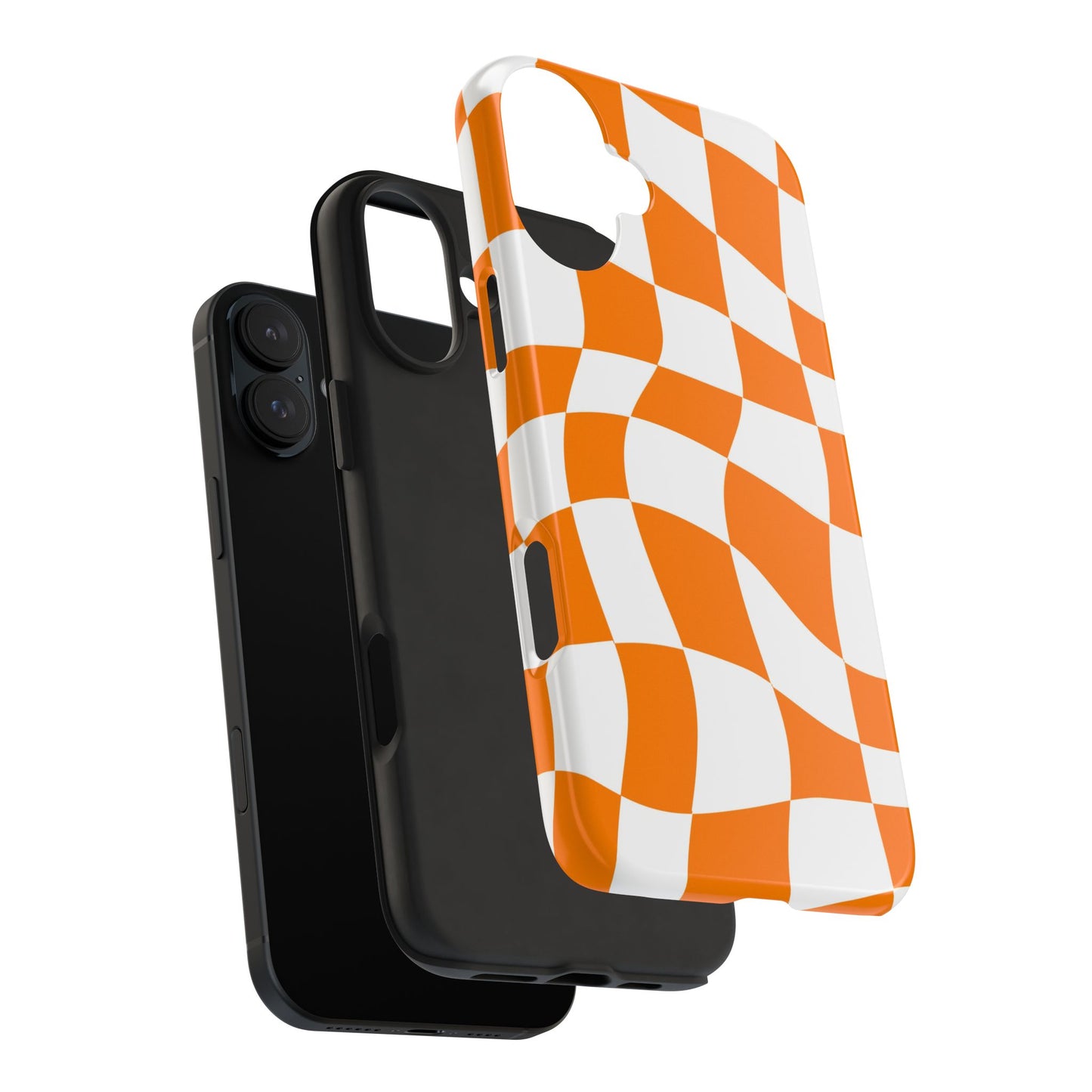 McLaren Orange - Checkered Flag Phone Case