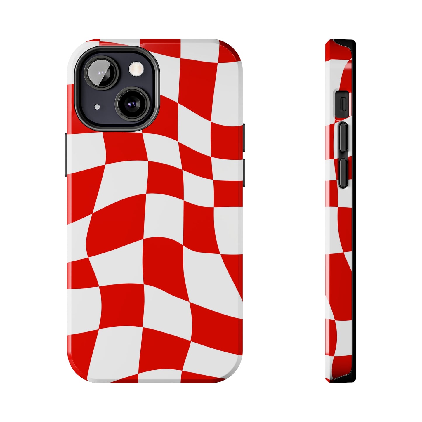 Ferrari Red - Checkered Phone Case