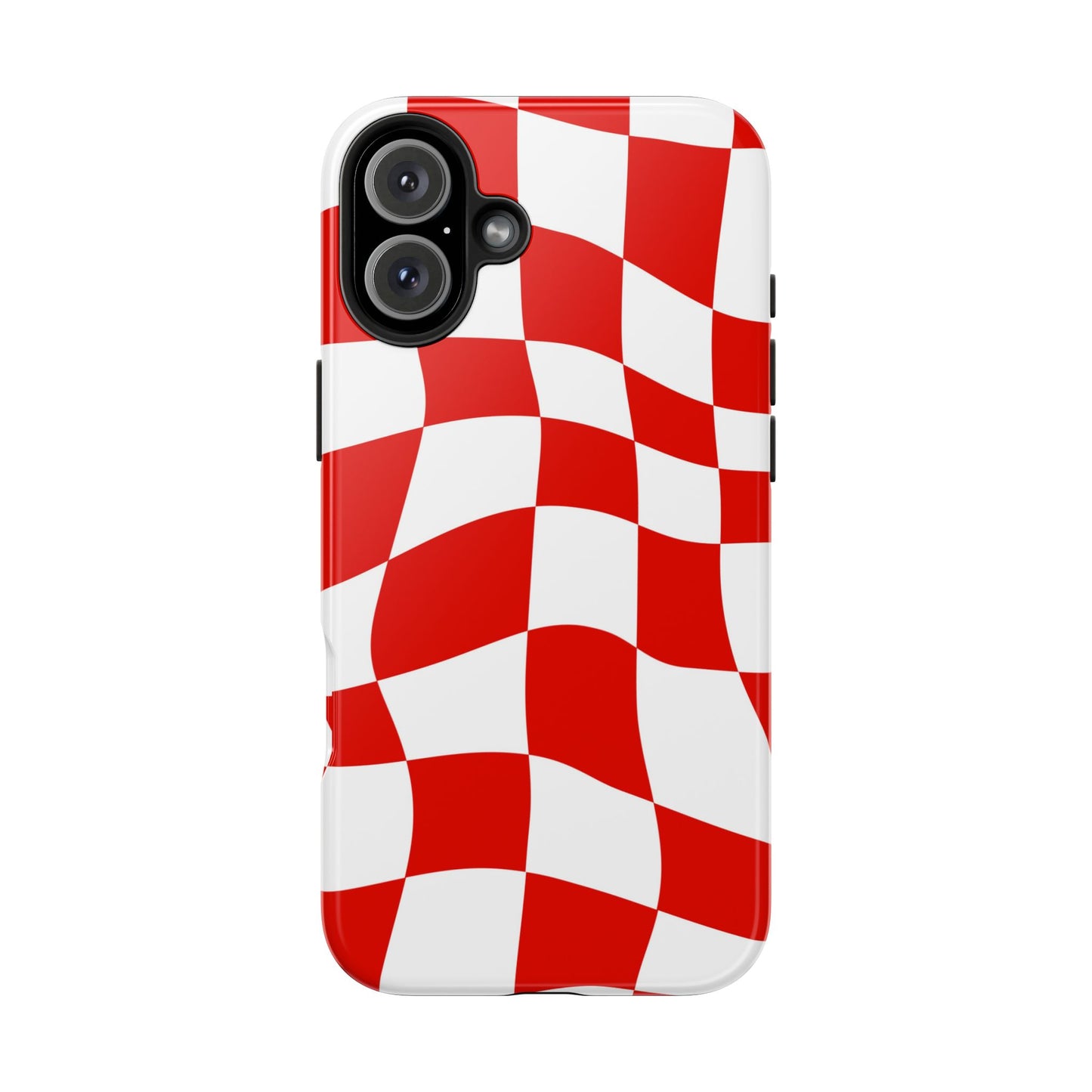Ferrari Red - Checkered Phone Case
