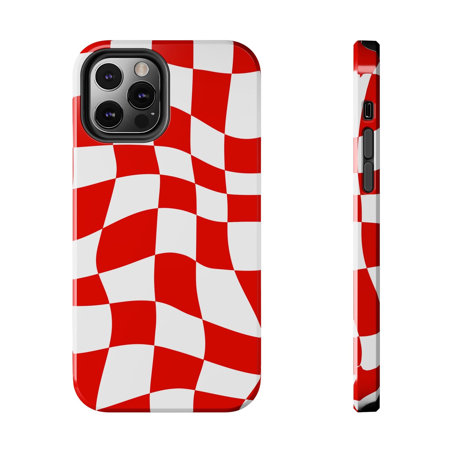 Ferrari Red - Checkered Phone Case