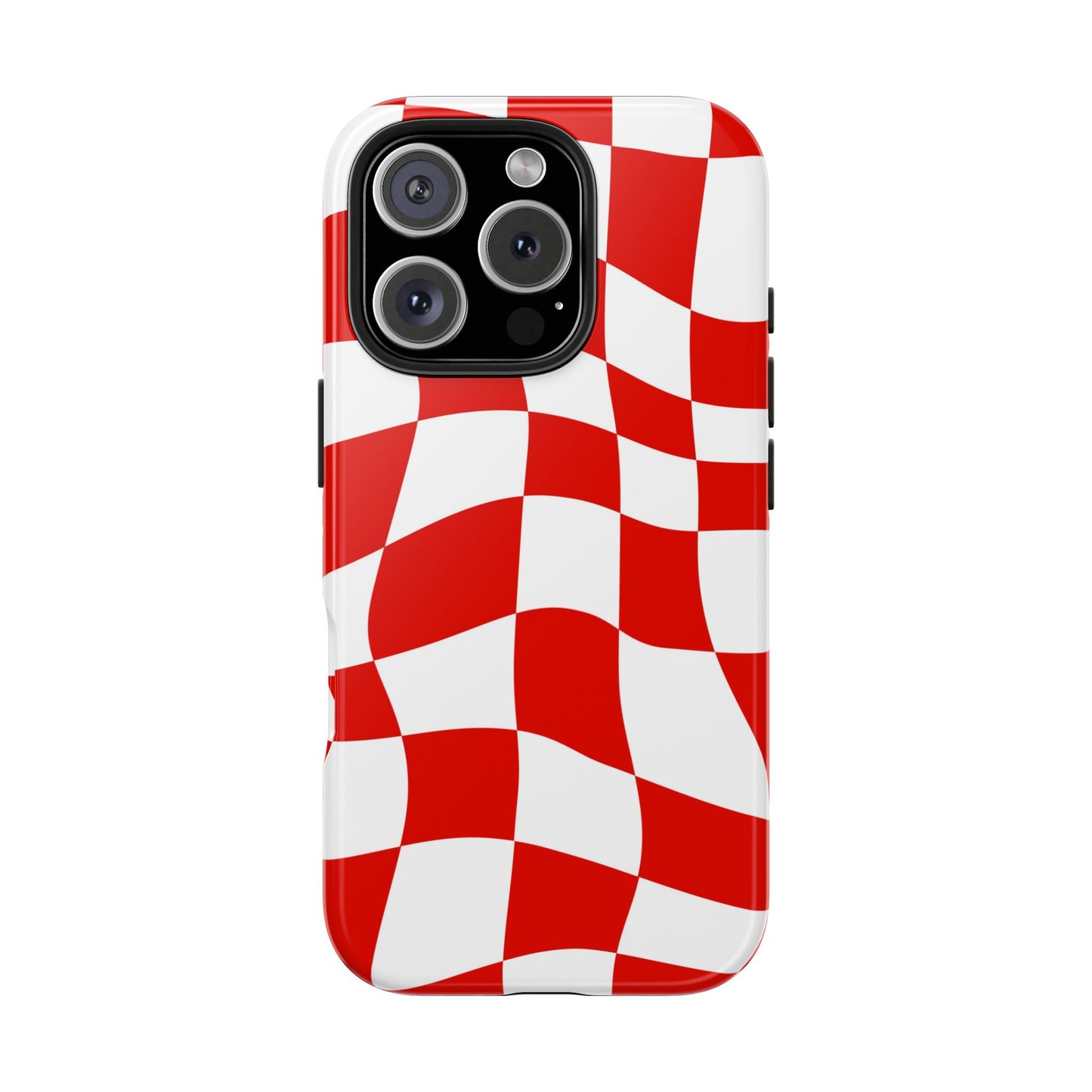 Ferrari Red - Checkered Phone Case