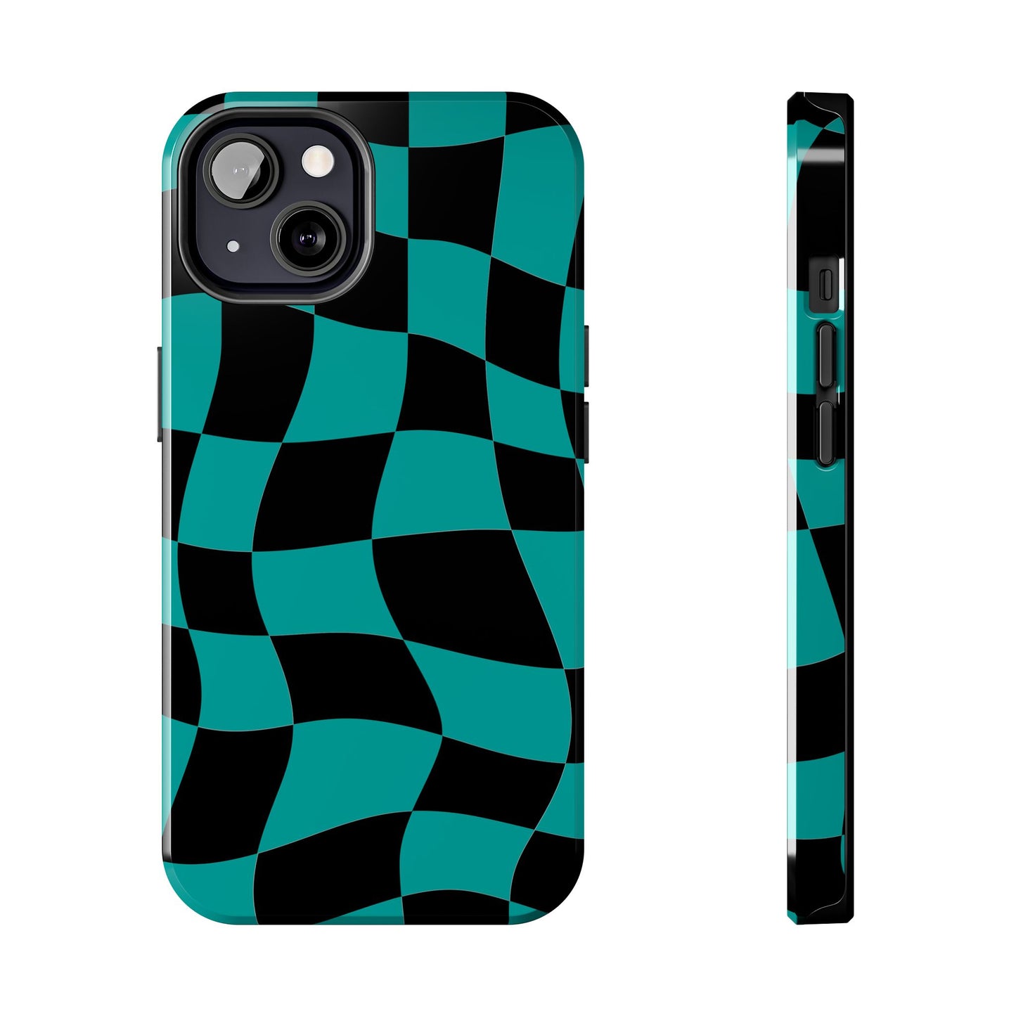 Mercedes Teal - Checkered Flag Phone Case