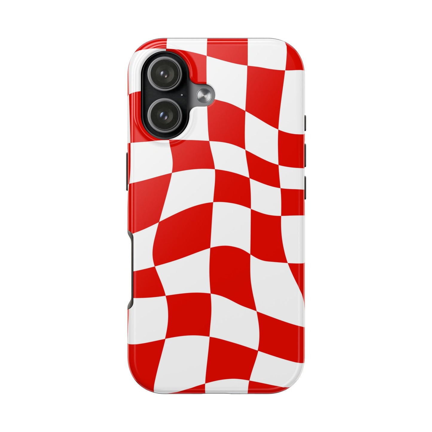 Ferrari Red - Checkered Phone Case