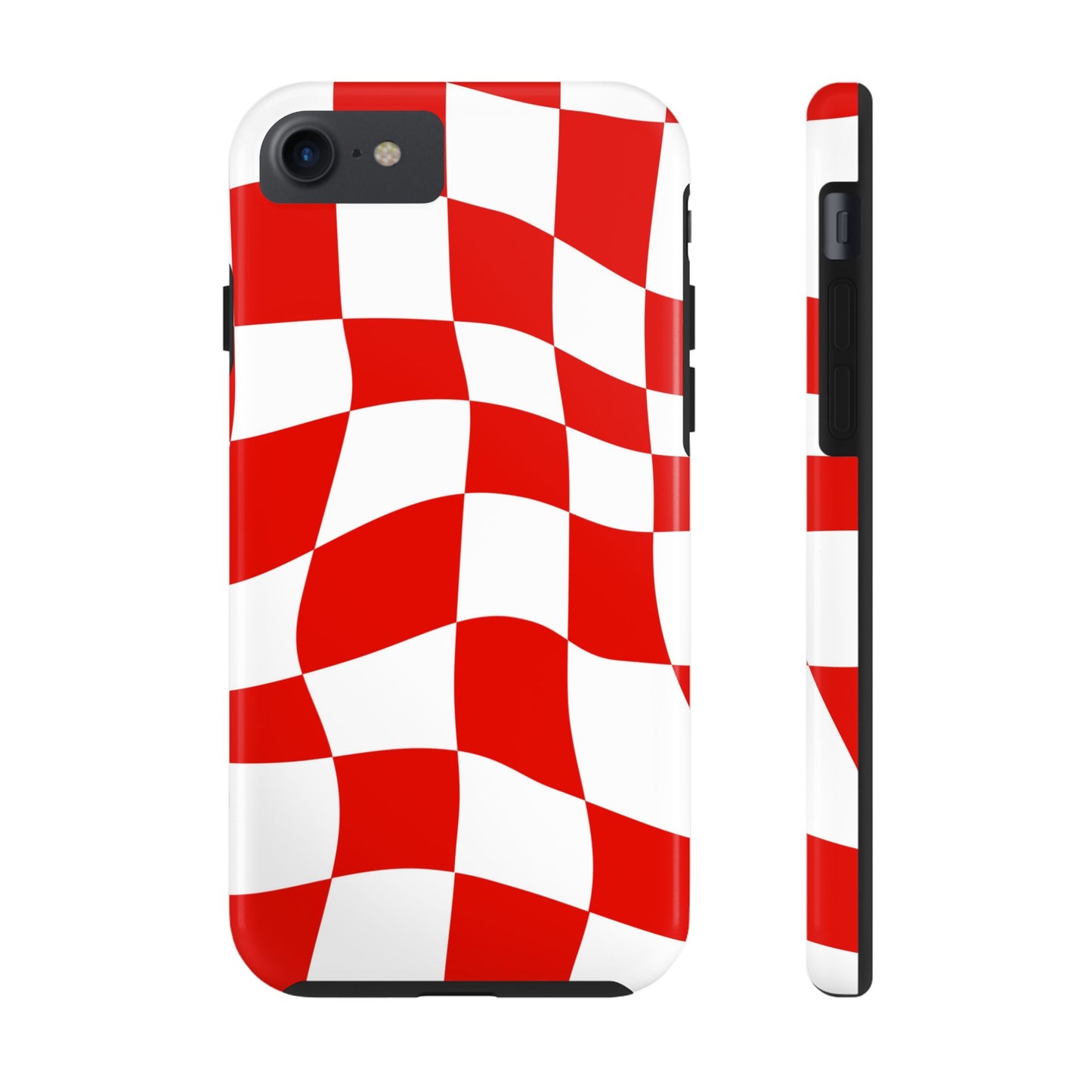 Ferrari Red - Checkered Phone Case