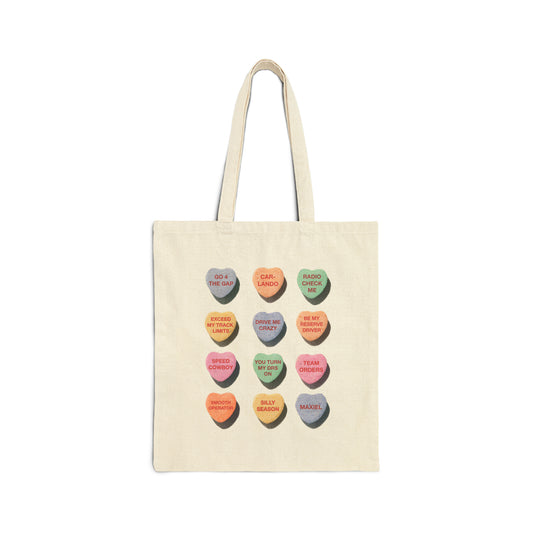 F1 Conversation Hearts Tote