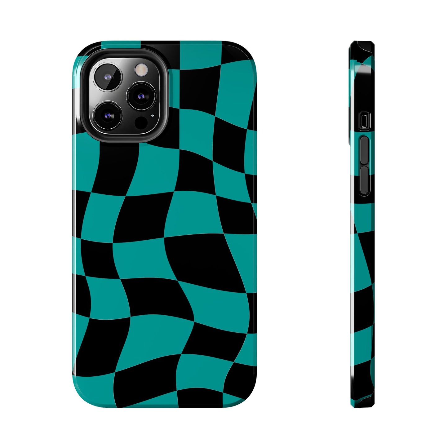 Mercedes Teal - Checkered Flag Phone Case