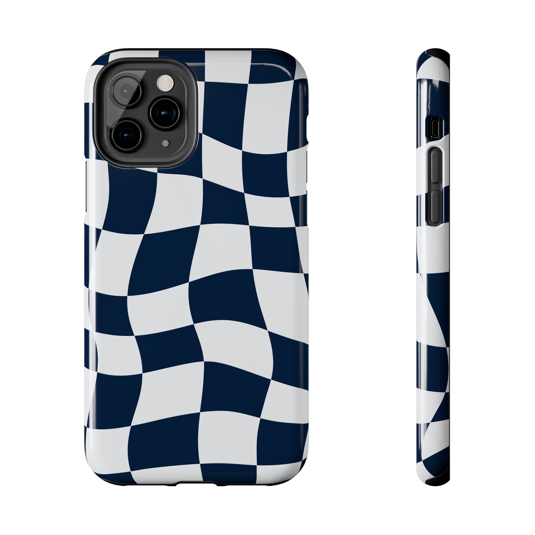 AlphaTauri Blue Checkered Flag Phone Case Race Day Athletic