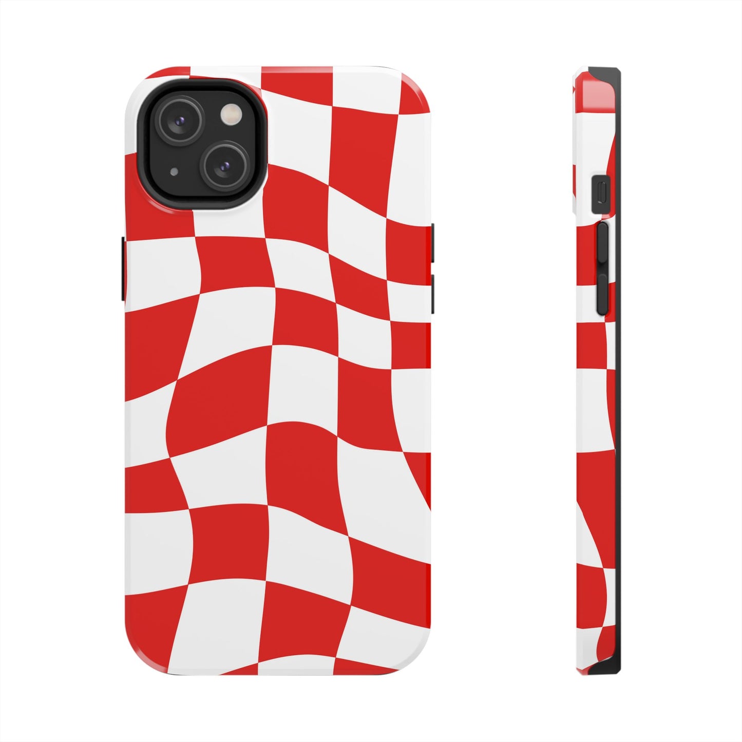 Ferrari Red - Checkered Phone Case
