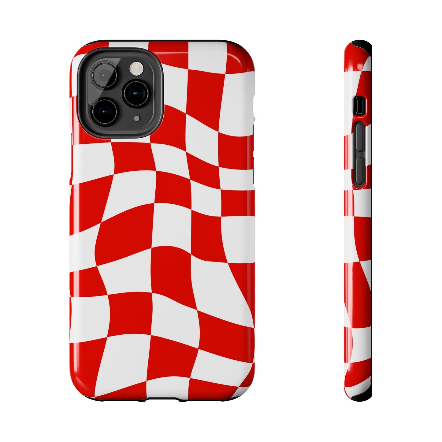 Ferrari Red - Checkered Phone Case