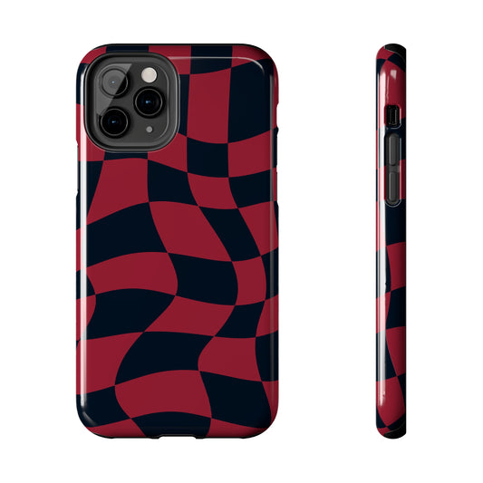 Alfa Romeo Red - Checkered Flag Phone Case