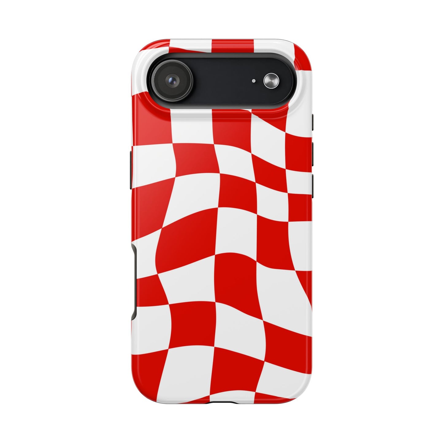 Ferrari Red - Checkered Phone Case