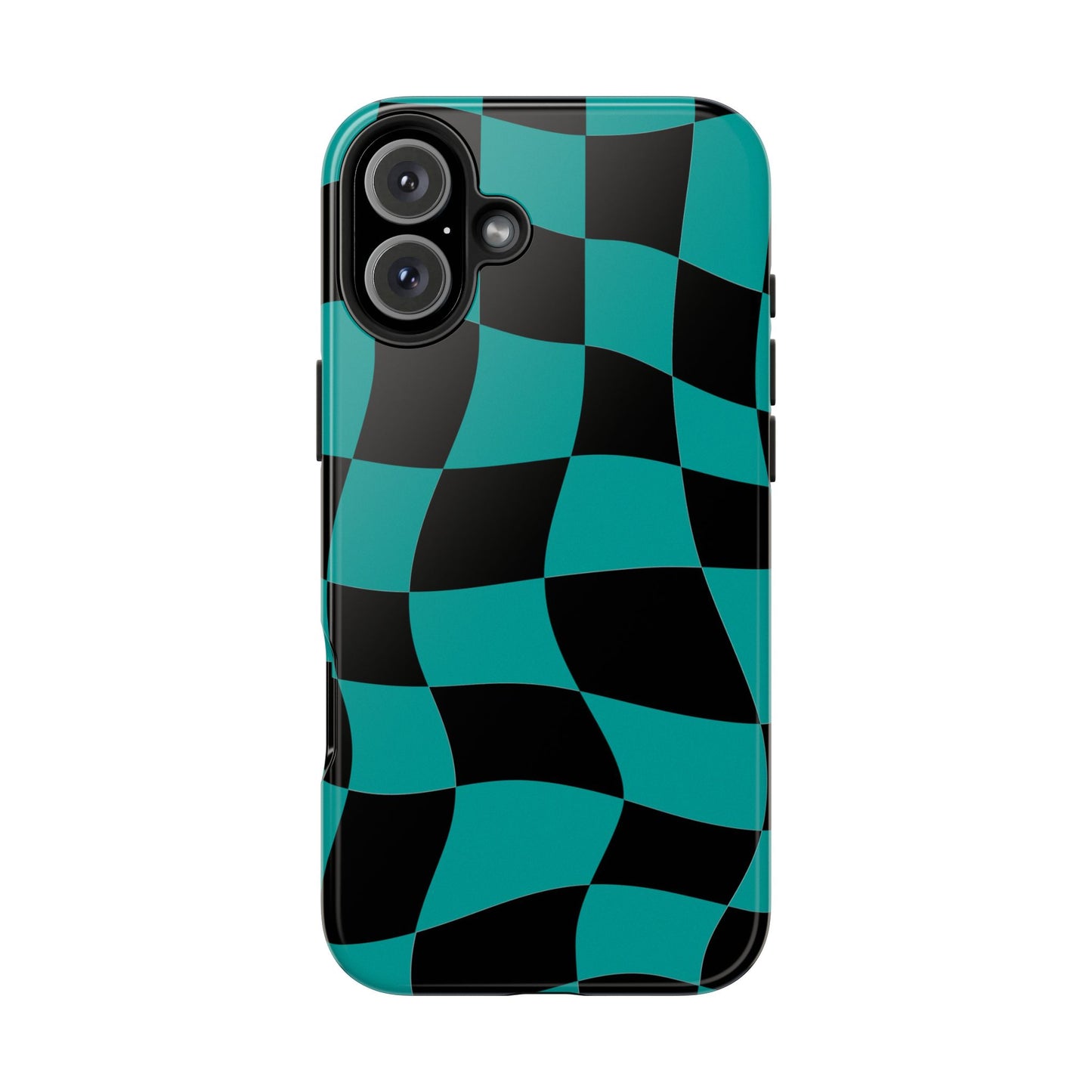 Mercedes Teal - Checkered Flag Phone Case