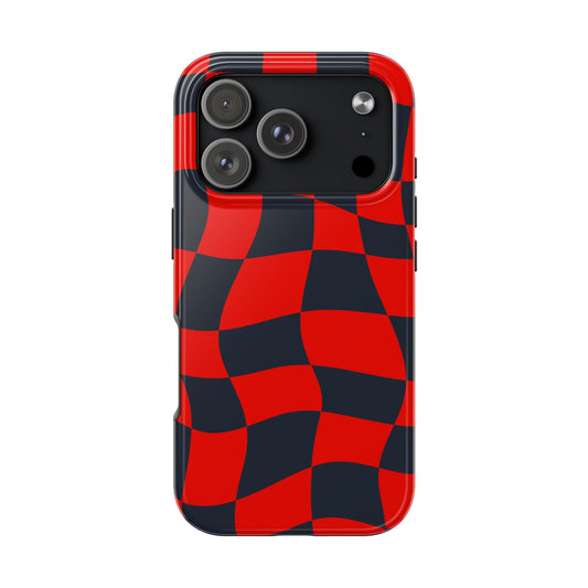 RedBull Crimson - Checkered Flag Phone Case