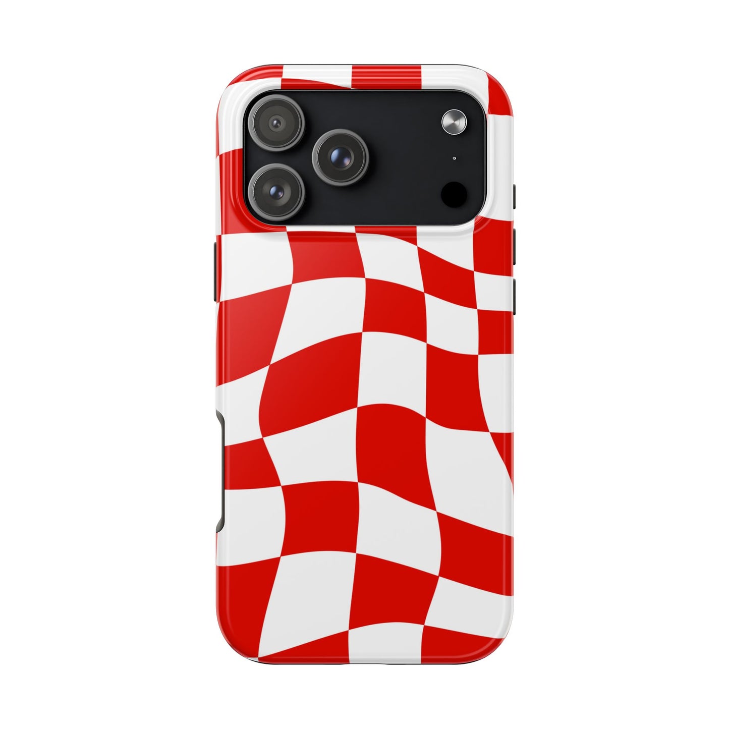 Ferrari Red - Checkered Phone Case
