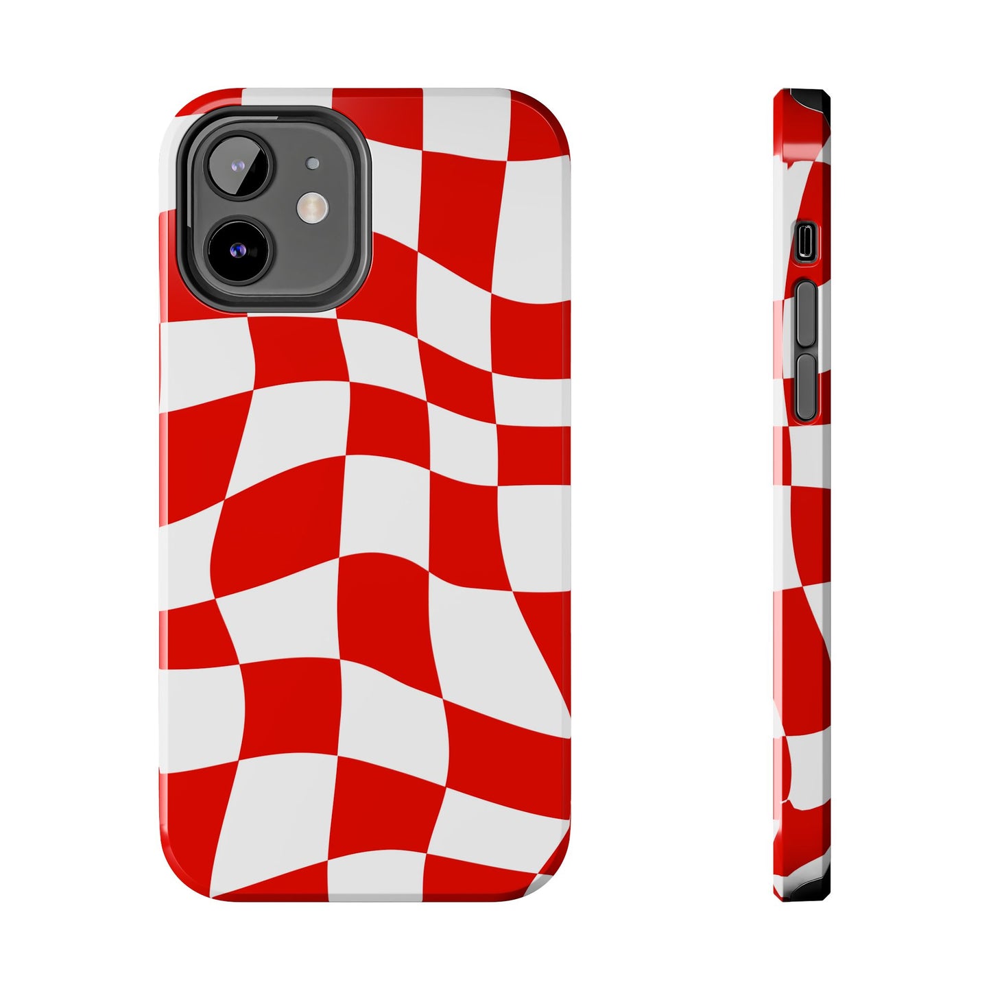 Ferrari Red - Checkered Phone Case