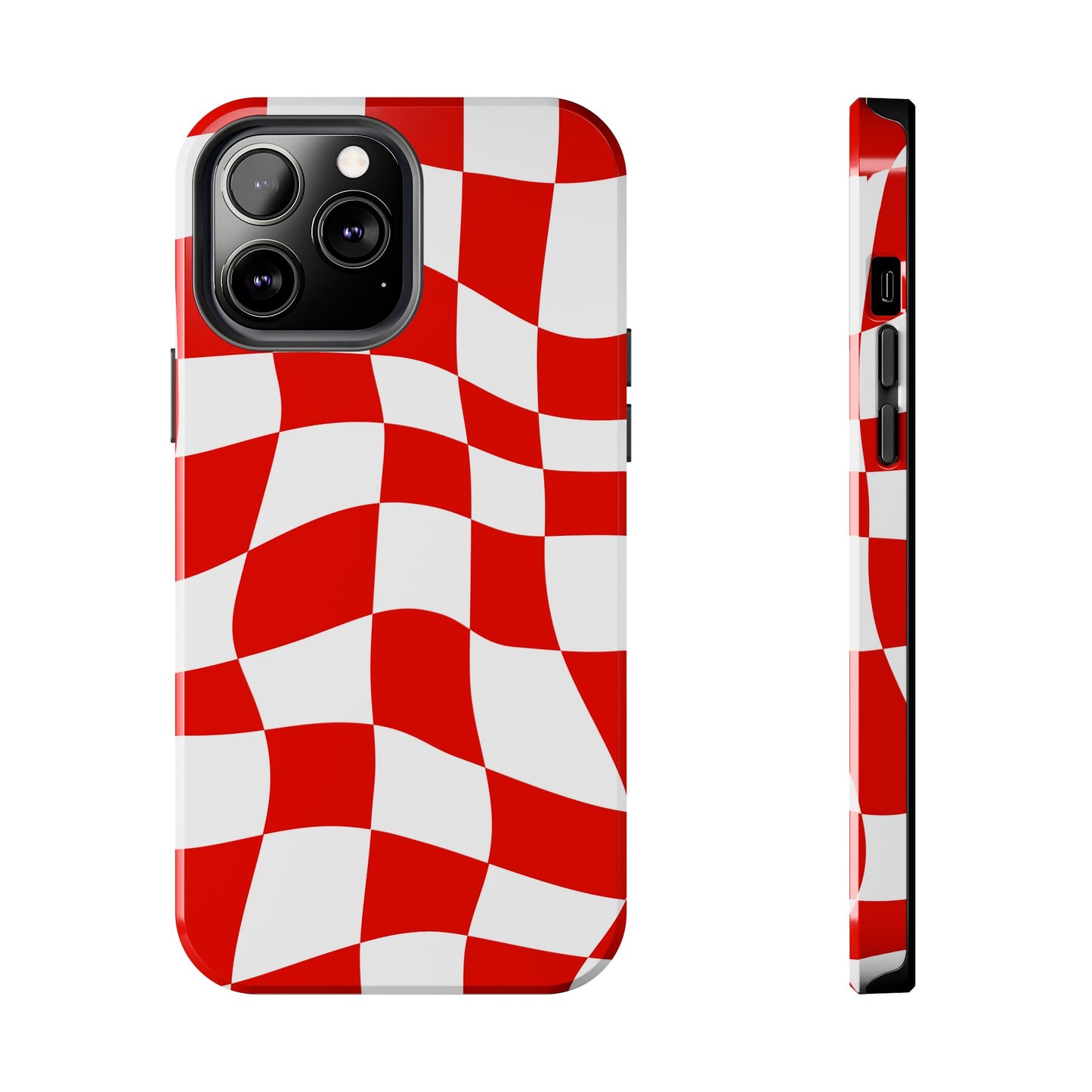 Ferrari Red - Checkered Phone Case