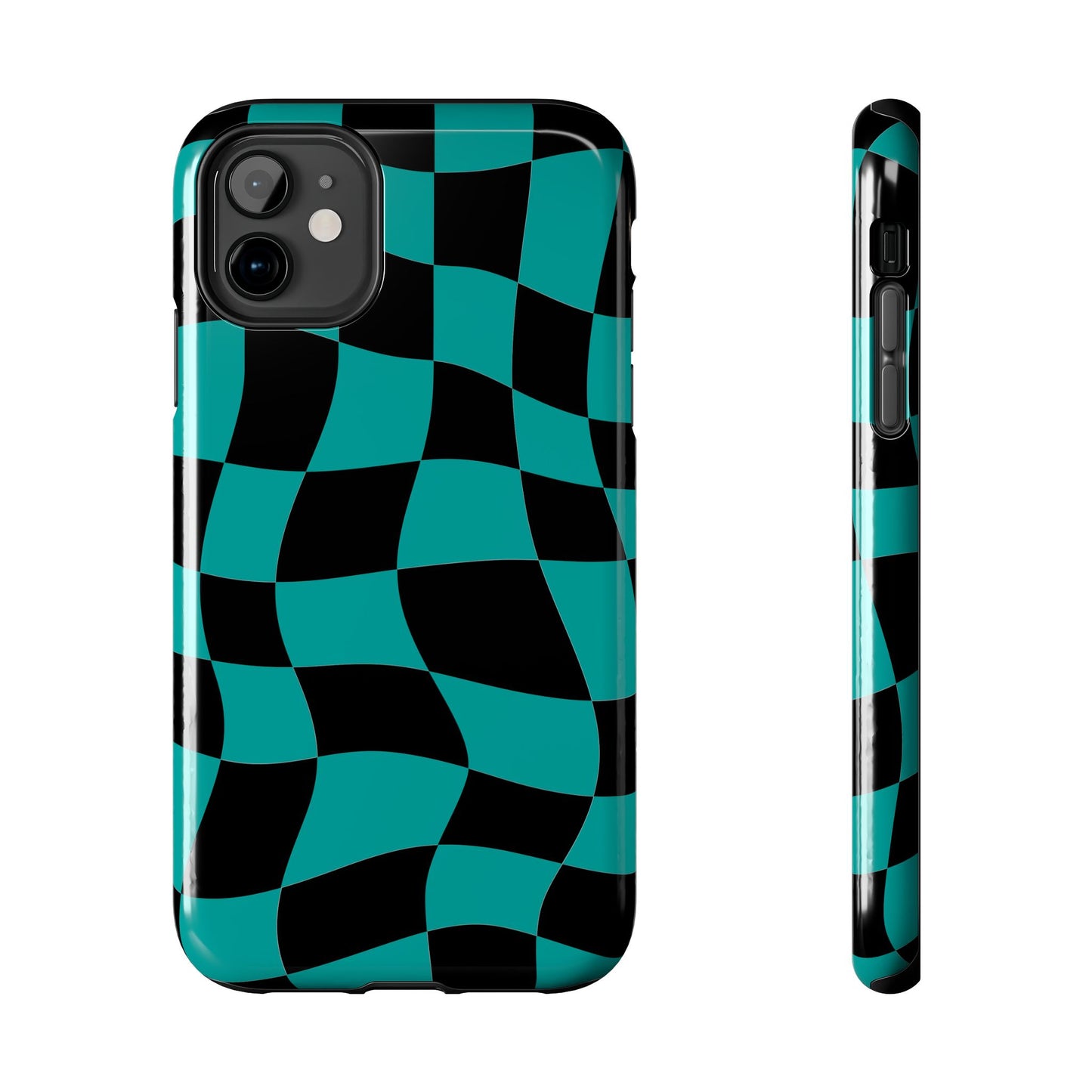 Mercedes Teal - Checkered Flag Phone Case