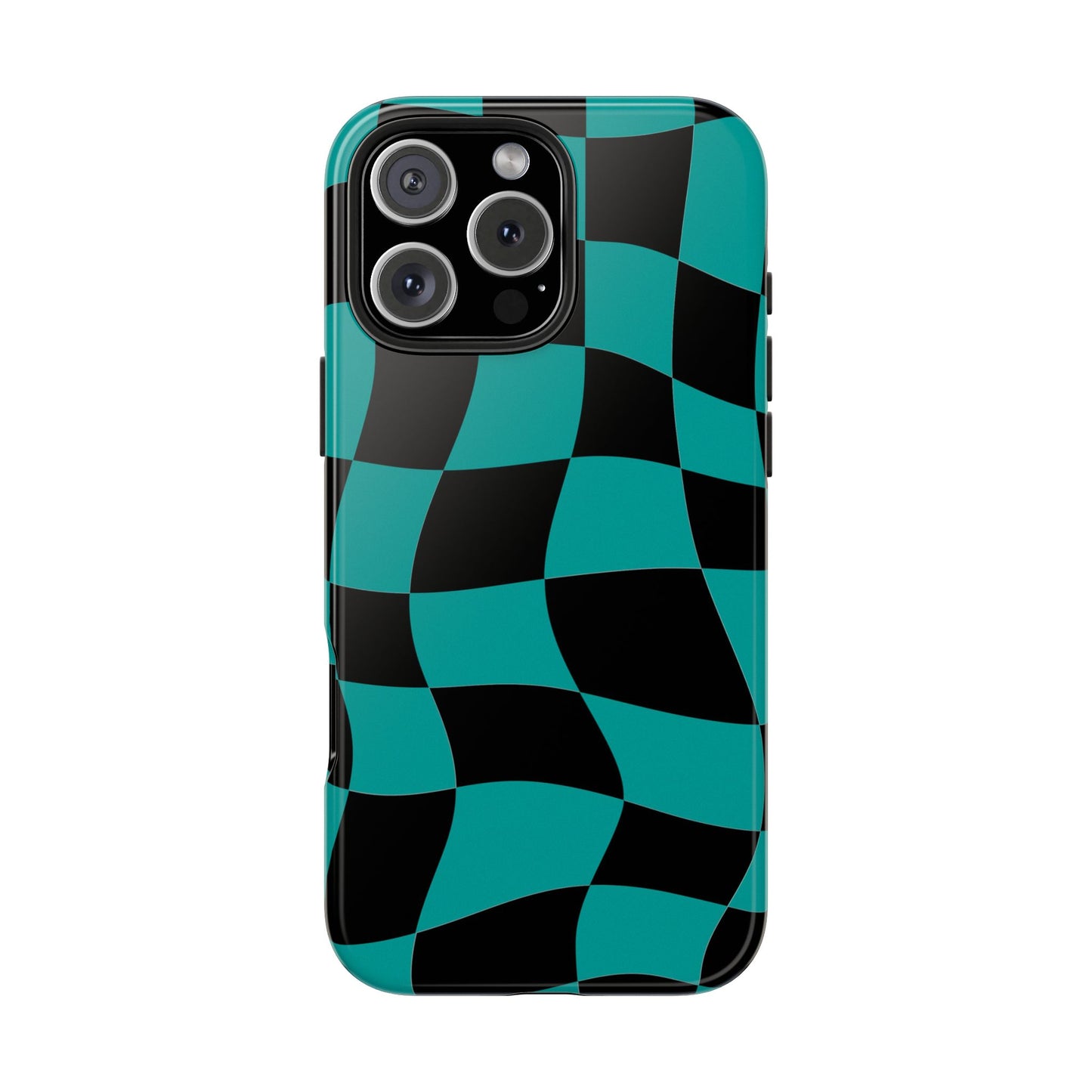 Mercedes Teal - Checkered Flag Phone Case