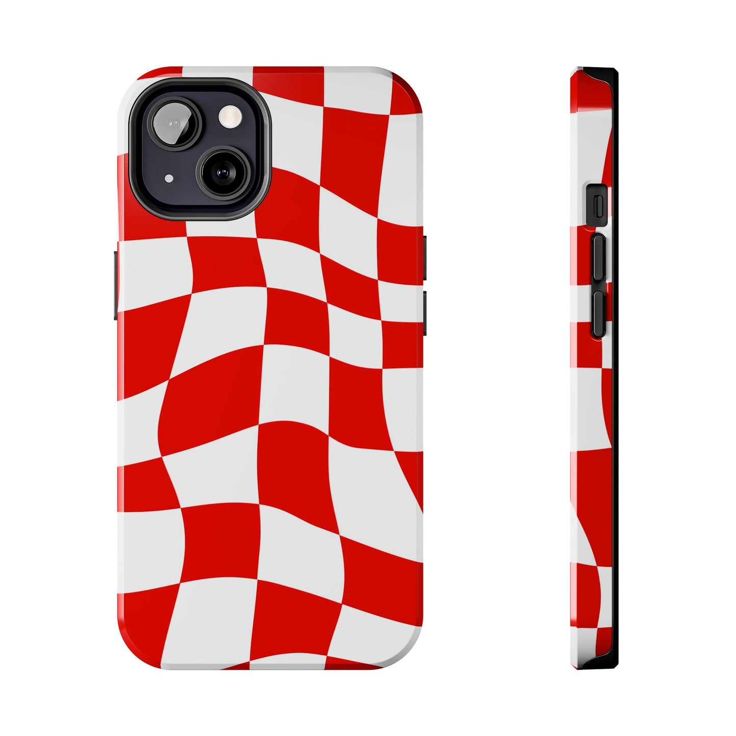 Ferrari Red - Checkered Phone Case