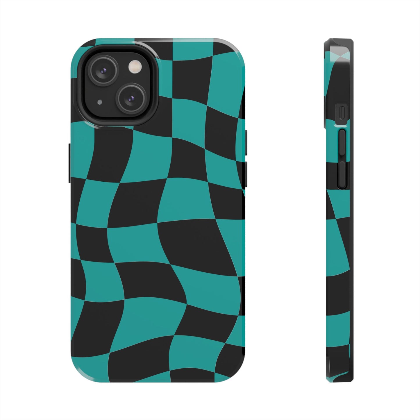 Mercedes Teal - Checkered Flag Phone Case