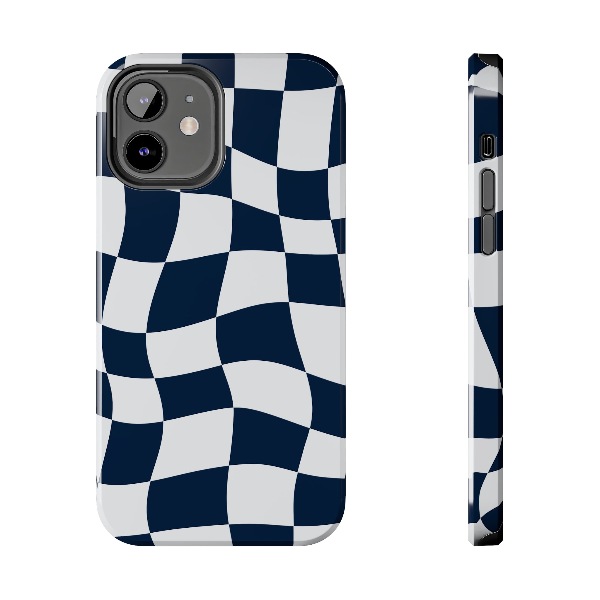 AlphaTauri Blue Checkered Flag Phone Case