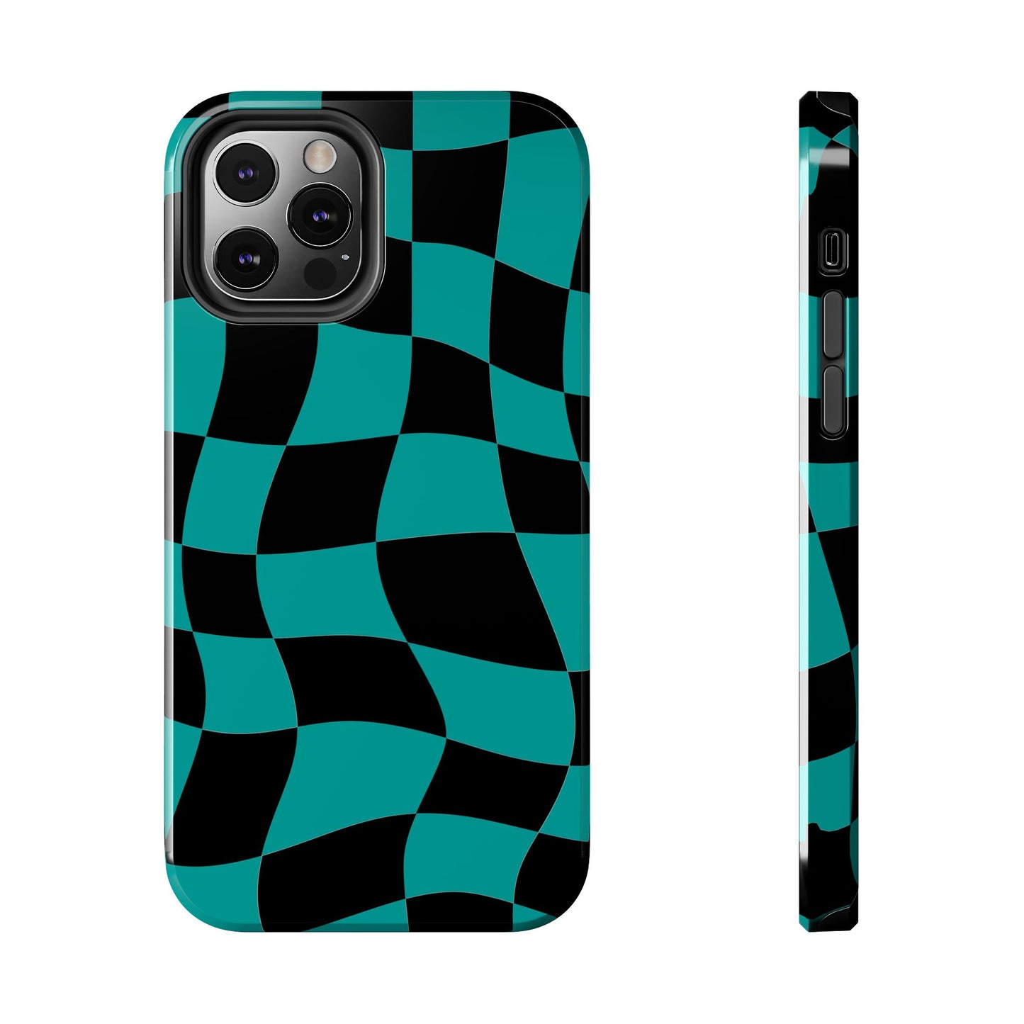 Mercedes Teal - Checkered Flag Phone Case