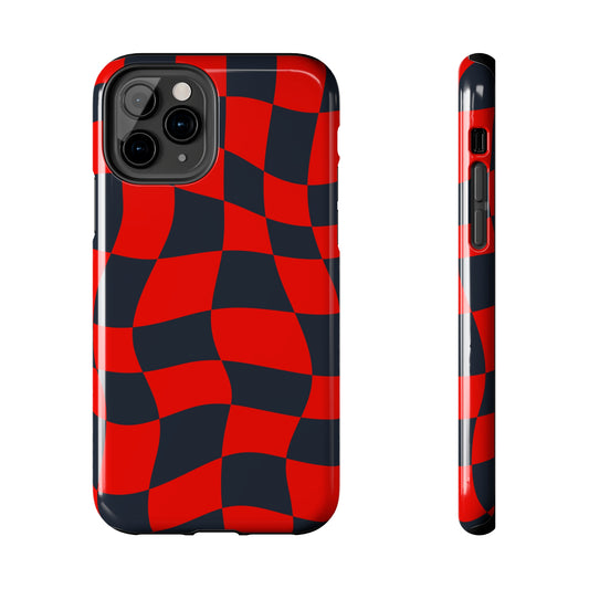 RedBull Crimson - Checkered Flag Phone Case