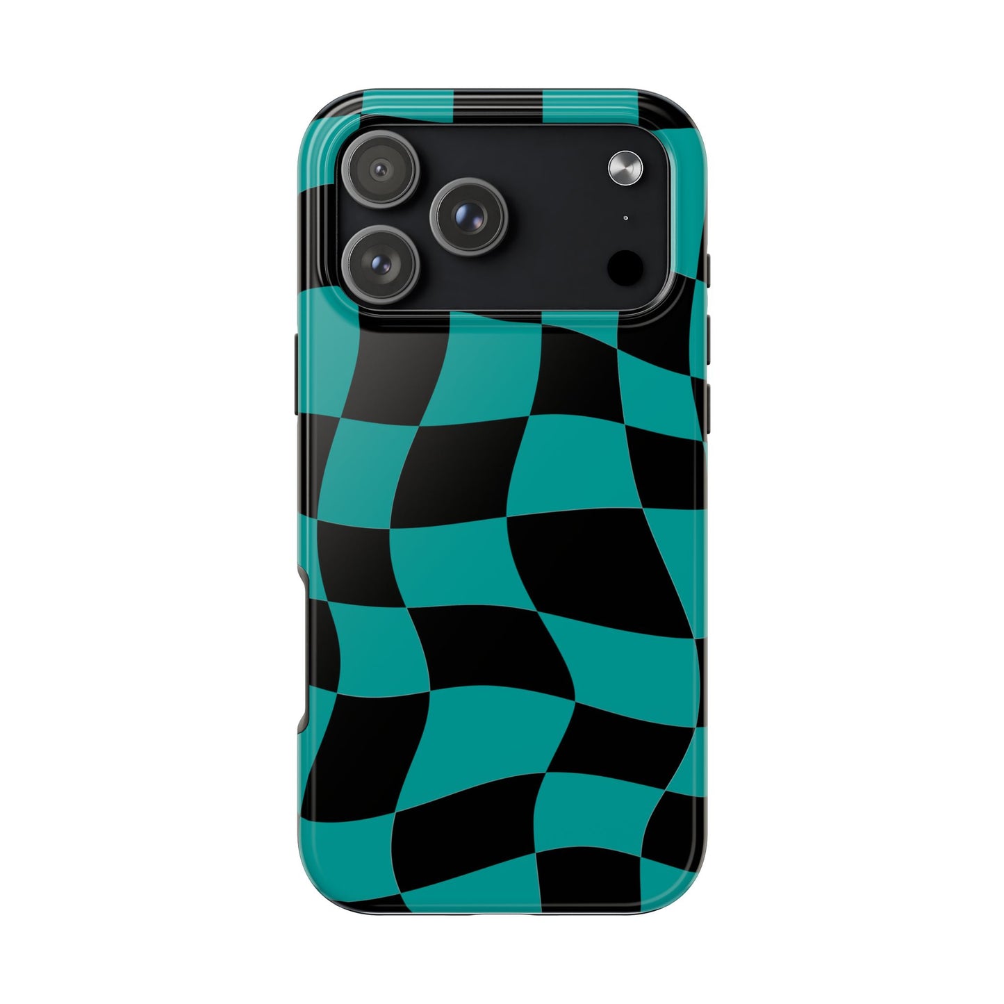 Mercedes Teal - Checkered Flag Phone Case