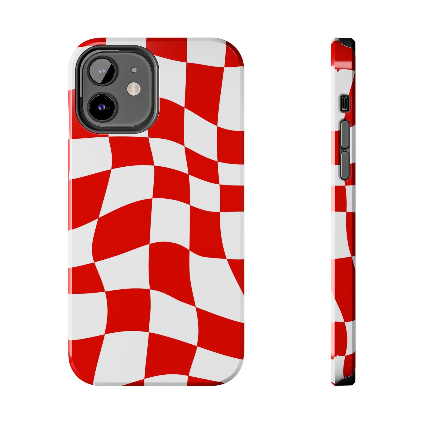Ferrari Red - Checkered Phone Case