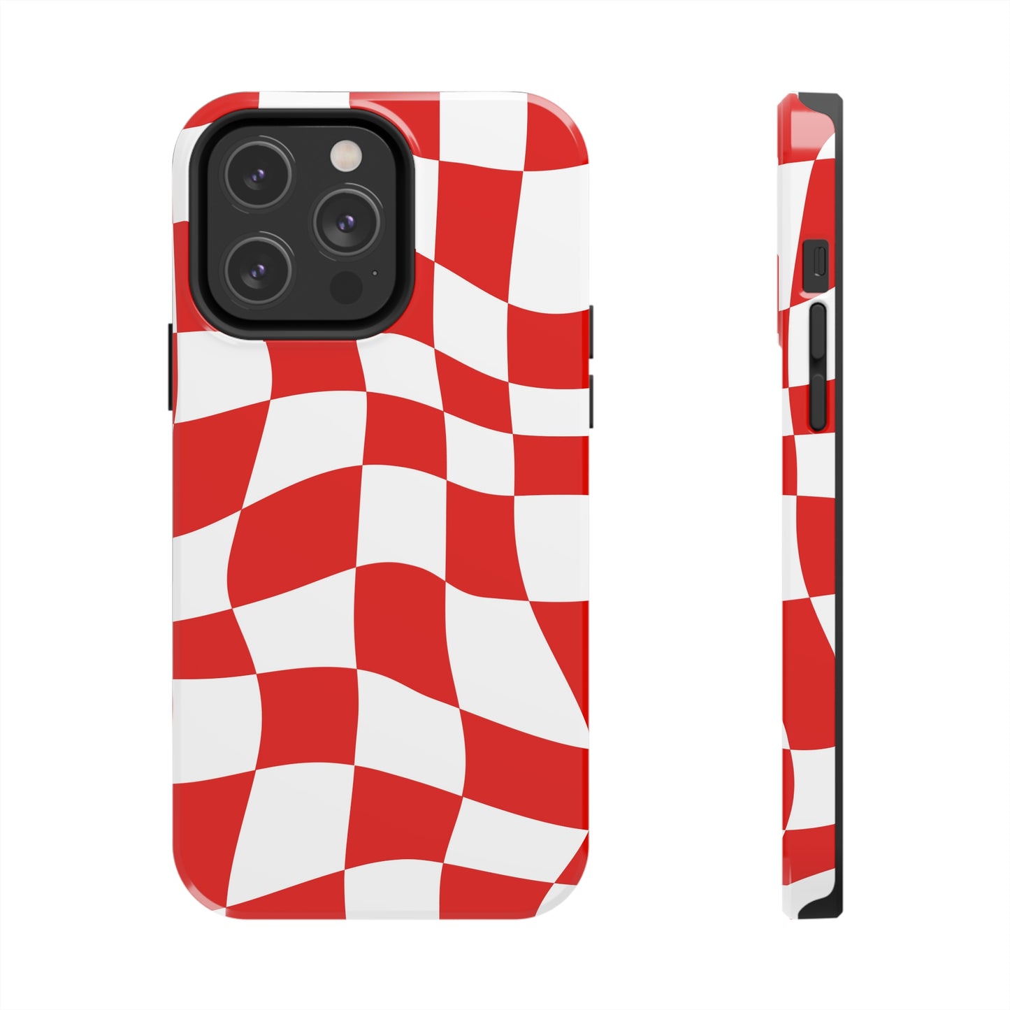 Ferrari Red - Checkered Phone Case