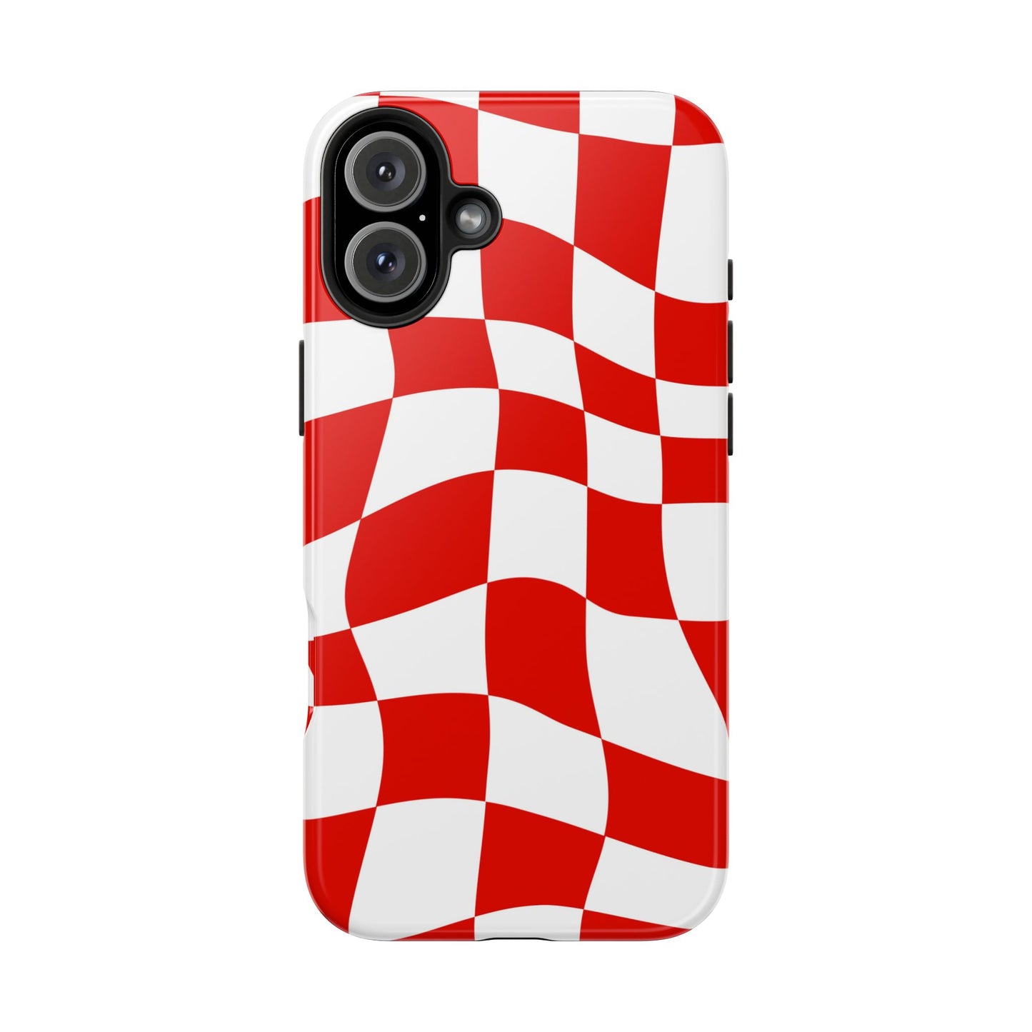 Ferrari Red - Checkered Phone Case