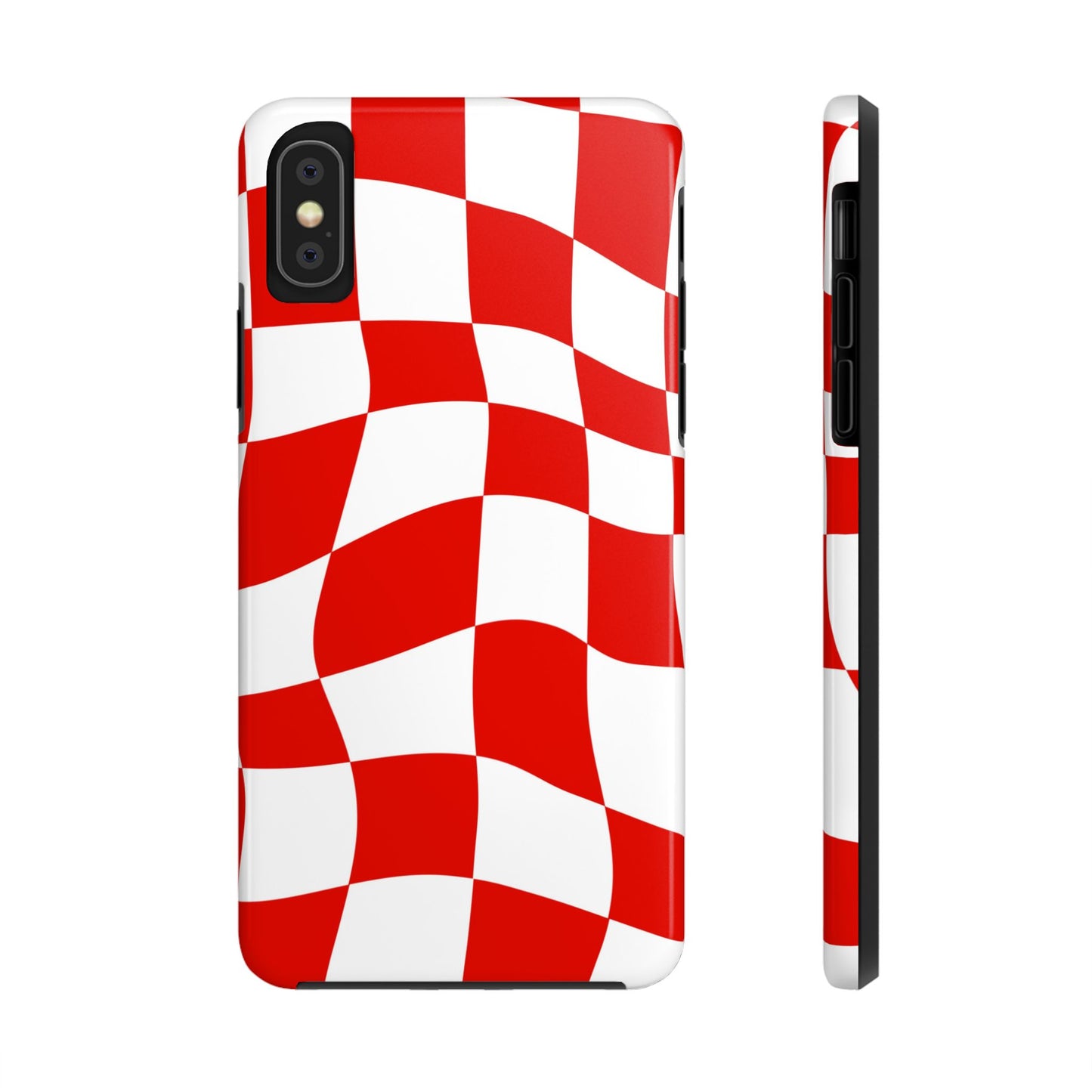 Ferrari Red - Checkered Phone Case