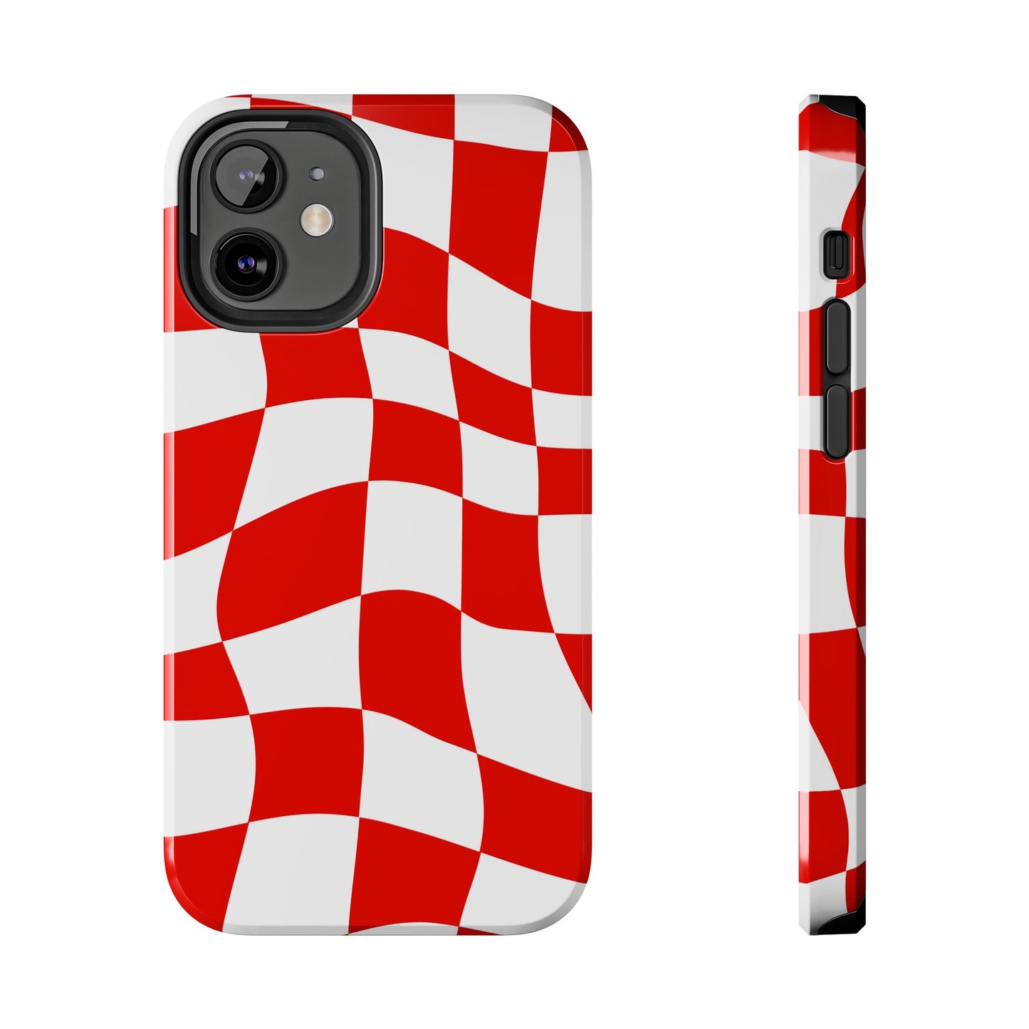 Ferrari Red - Checkered Phone Case