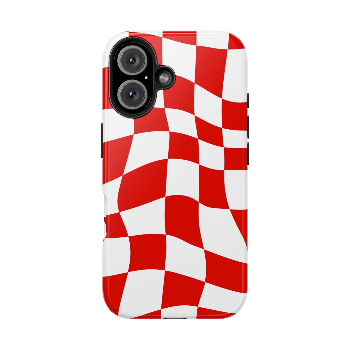 Ferrari Red - Checkered Phone Case