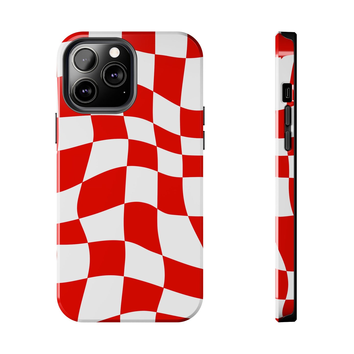 Ferrari Red - Checkered Phone Case
