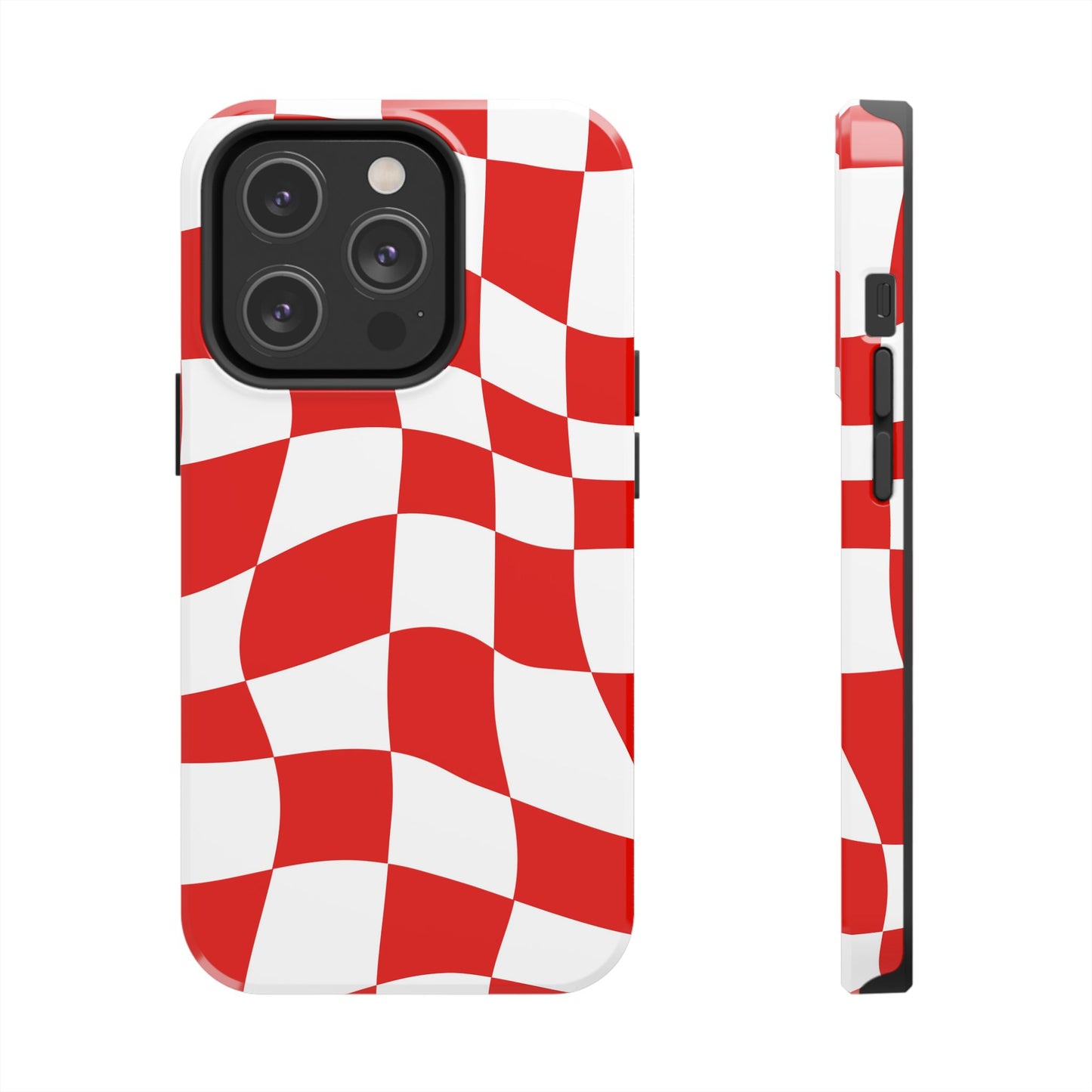 Ferrari Red - Checkered Phone Case