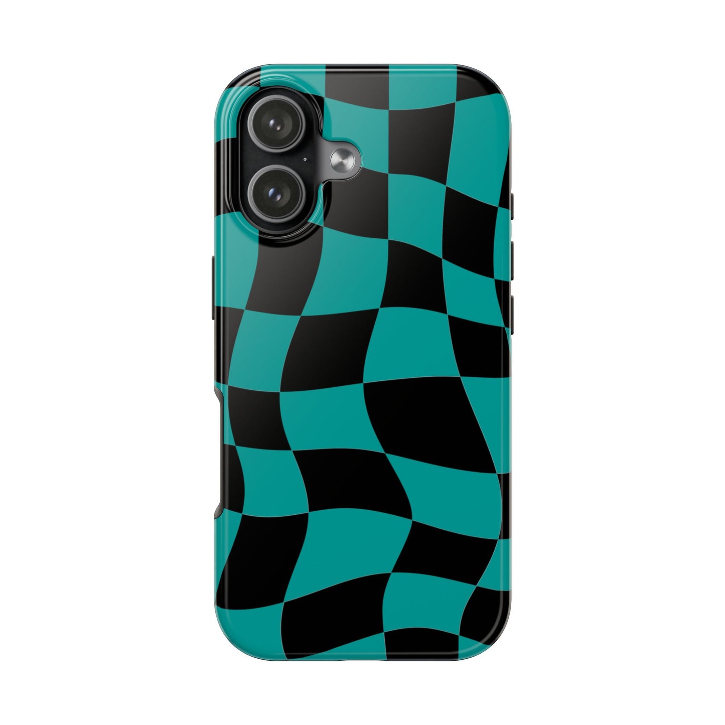 Mercedes Teal - Checkered Flag Phone Case