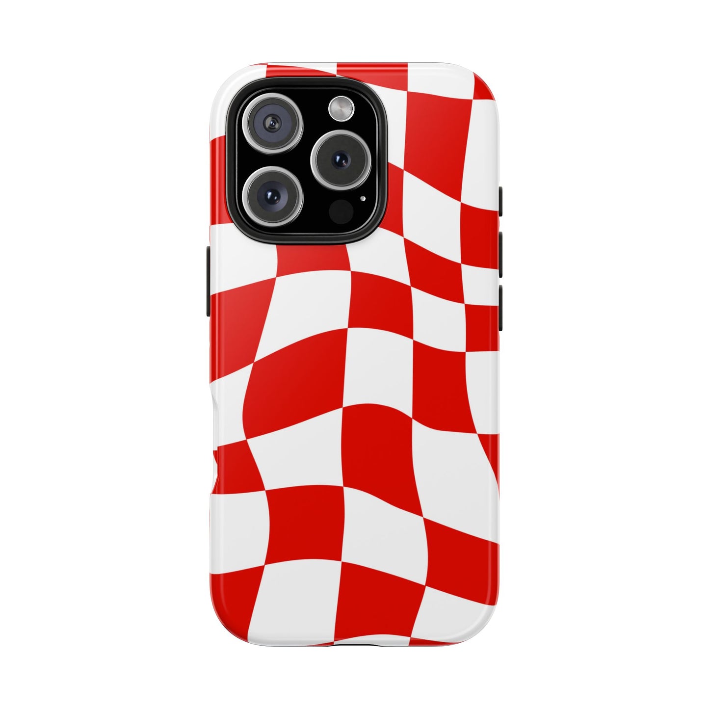 Ferrari Red - Checkered Phone Case