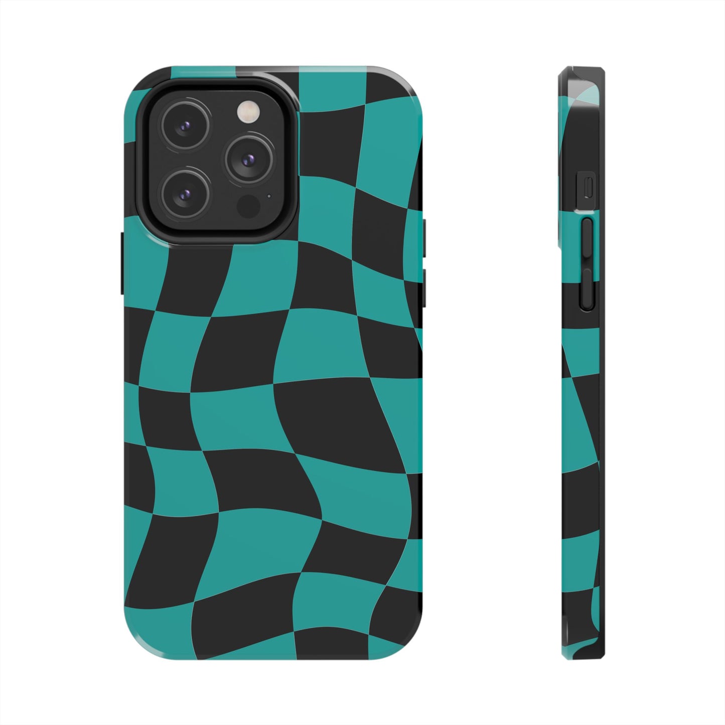 Mercedes Teal - Checkered Flag Phone Case
