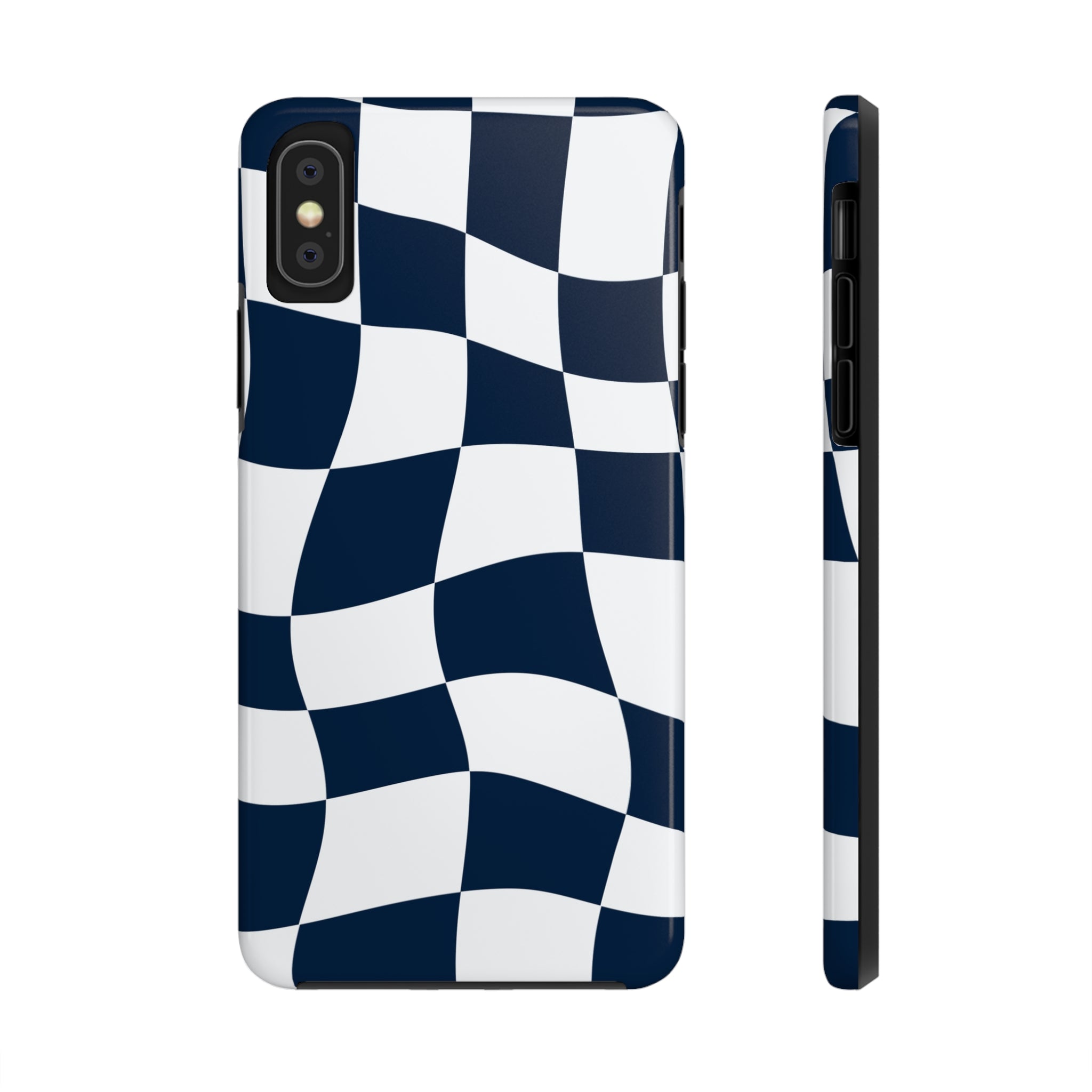 AlphaTauri Blue Checkered Flag Phone Case Race Day Athletic