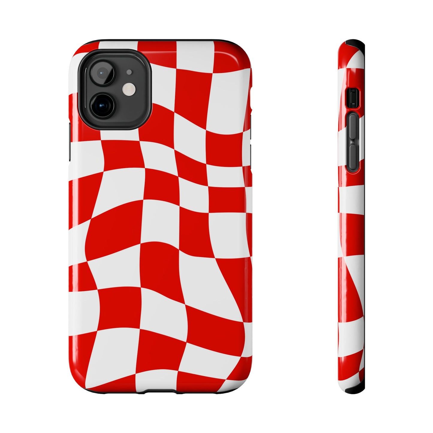 Ferrari Red - Checkered Phone Case