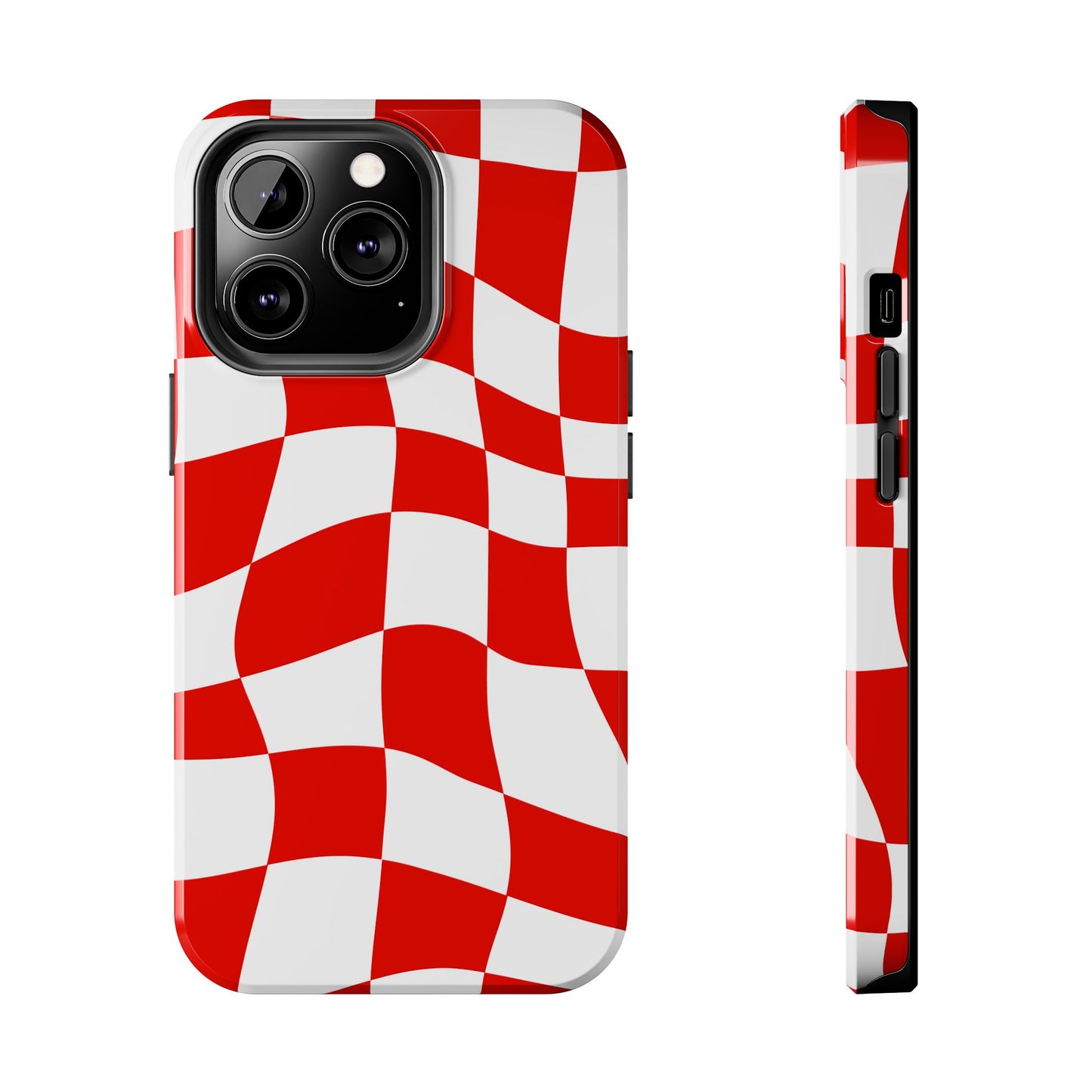 Ferrari Red - Checkered Phone Case