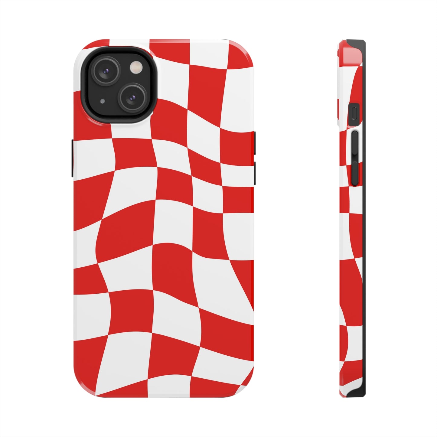 Ferrari Red - Checkered Phone Case