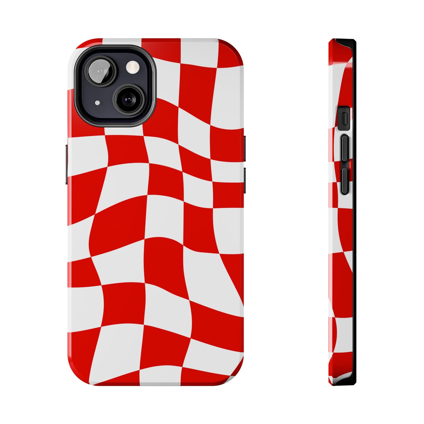 Ferrari Red - Checkered Phone Case