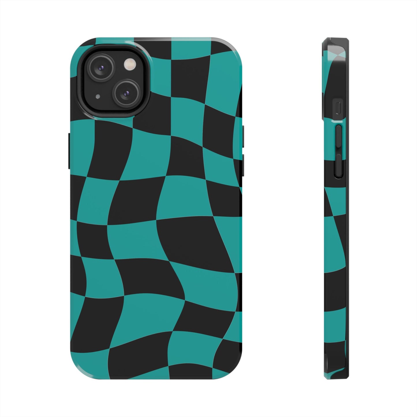 Mercedes Teal - Checkered Flag Phone Case